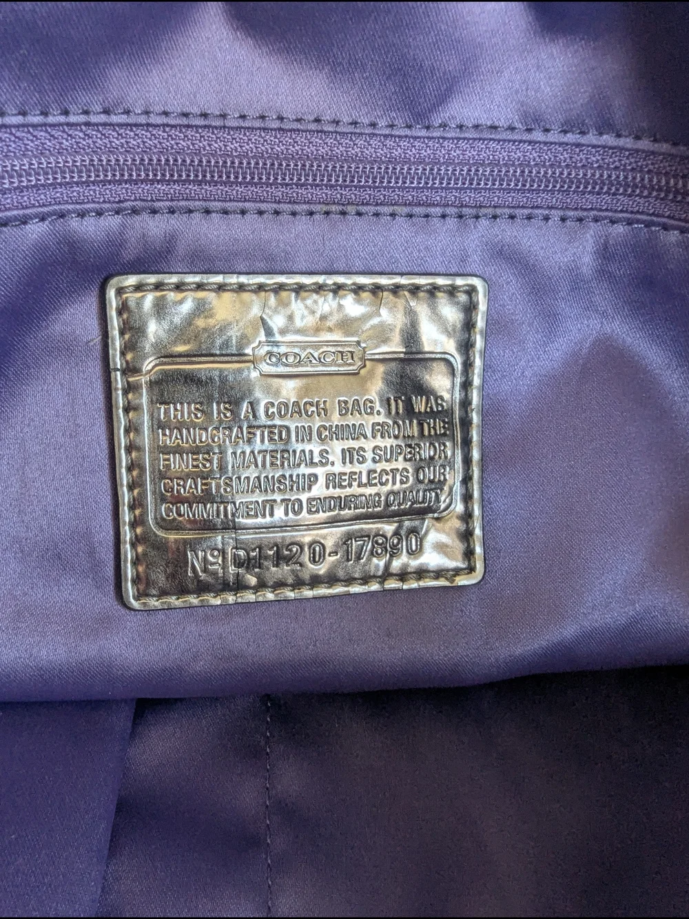 Coach poppy signature